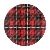 Roter karierter Hintergrund Schneidebrett (Vorderseite)