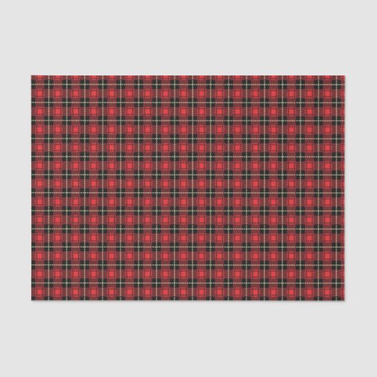 Roter karierter Hintergrund Seidenpapier (Vorderseite)
