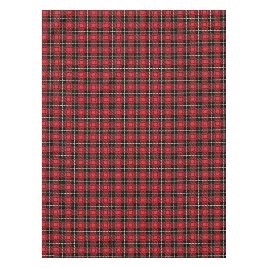 Roter karierter Hintergrund Tischdecke (Vorderseite)