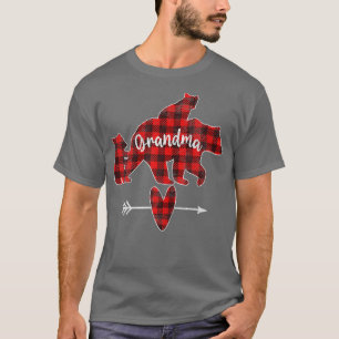 Roter Karierter Oma-Bär, Roter Buffalo Kariert G T-Shirt
