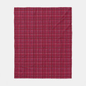 Roter karierter Tartan Fleecedecke (Vorderseite)