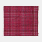 Roter karierter Tartan Fleecedecke (Vorderseite (Horizontal))