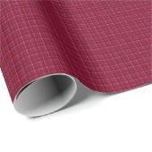 Roter karierter Tartan Geschenkpapier (Rolleneckpunkt)