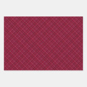 Roter karierter Tartan Geschenkpapier Set (Vorderseite 3)