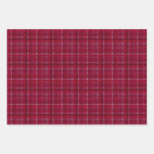 Roter karierter Tartan Geschenkpapier Set (Vorderseite 2)