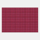 Roter karierter Tartan Geschenkpapier Set (Vorderseite)
