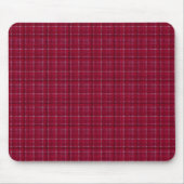 Roter karierter Tartan Mousepad (Vorne)