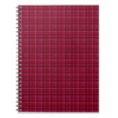 Roter karierter Tartan Notizblock (Vorderseite)