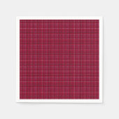 Roter karierter Tartan Serviette (Vorderseite)