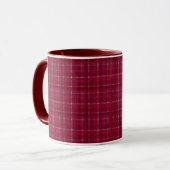 Roter karierter Tartan Tasse (Vorderseite Links)