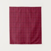 Roter karierter Tartan Wandteppich (Vorderseite)