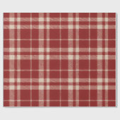 Roter Karo Geschenkpapier (Flach)