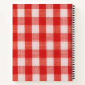 Roter Karo Name Leichtes Abendessen Rezepte Notizblock (Rückseite)