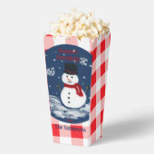 Roter Karo Snowman PERSONALIZE Keksgras Geschenkschachtel (Geplatzt)