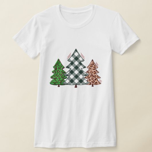 Roter Karo Weihnachtsbaum Shirt - Ferien-T-Shirt! (Ablage )