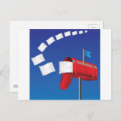 Roter Kasten Postkarte (Vorne/Hinten)