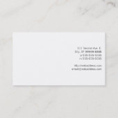 Roter Kasten verließ ein Visitenkarte (Rückseite)