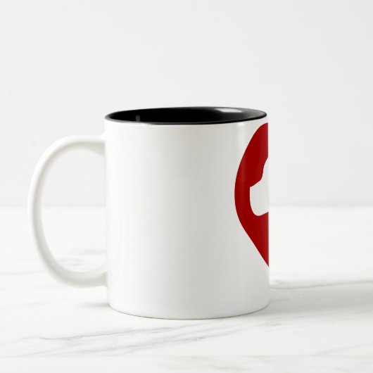 Roter Katze auf der Tasse (Links)