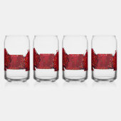 Roter Katzen Humor Dosenglas (Links)