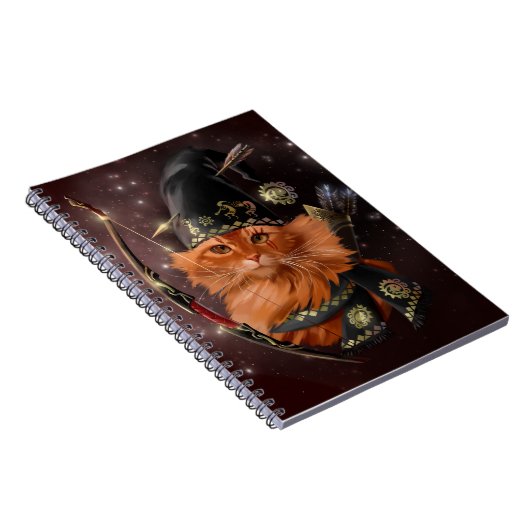 Roter Katzenarcher Notizblock (Rechte Seite)