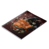 Roter Katzenarcher Notizblock (Linke Seite)