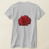 Roter Katzenhumor T-Shirt (AblageHinten)