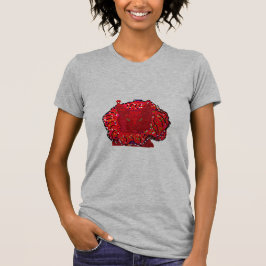 Roter Katzenhumor T-Shirt