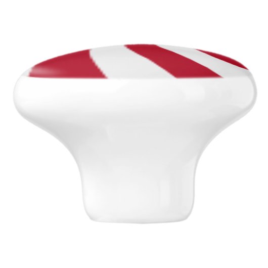 Roter Keramikknauf (Seitenansicht)