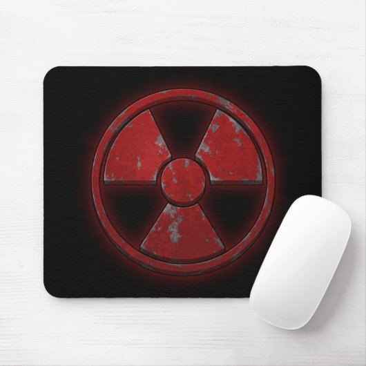 Roter Kernwaffe Mousepad (Mit Mouse)