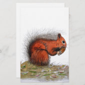 Roter Kiefer Briefpapier (Vorne/Hinten)