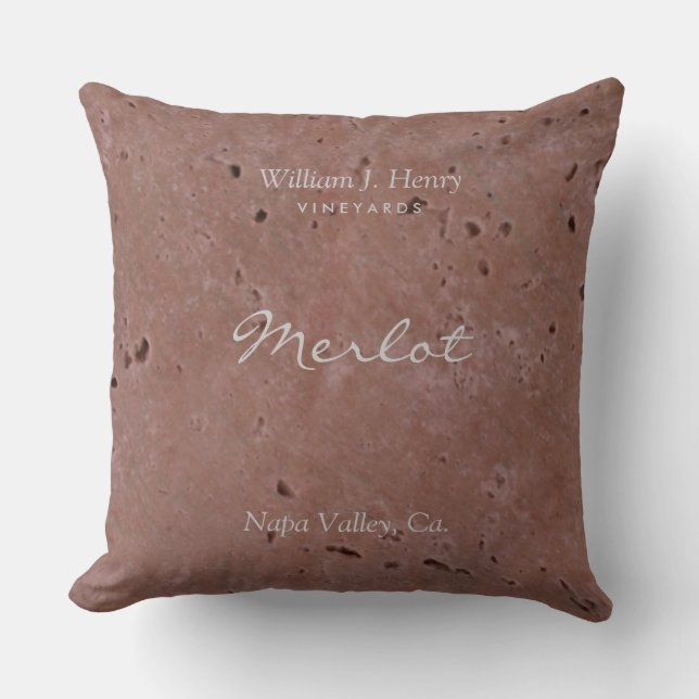 Roter Kiefer Roter Weinkeller Kissen (Vorderseite)
