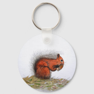 Roter Kiefer Schlüsselanhänger