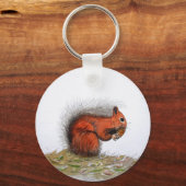 Roter Kiefer Schlüsselanhänger (Vorderseite)