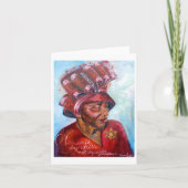 Roter Kirchen-Hut Karte (Vorderseite)