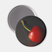 Roter Kirsch Magnet (Vorderseite/Rückseite)