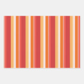 Roter Kirschblossom Bloomscape und Streifen Geschenkpapier Set (Vorderseite 2)