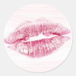 Roter Kiss Lips Stickers