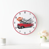 Roter Klassiker 1957 Große Wanduhr (Zuhause)