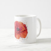 roter Klatschmohn Kaffeetasse (VorderseiteRechts)