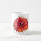roter Klatschmohn Kaffeetasse (Mittel)