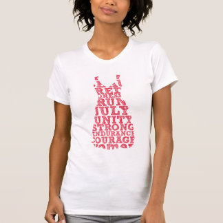 Roter Kleiderlauf T-Shirt
