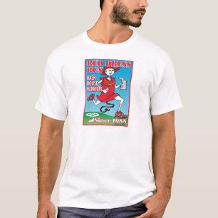 Roter Kleiderlauf T-Shirt
