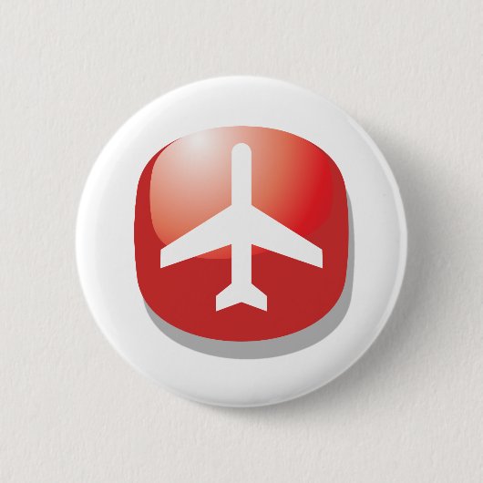 Roter Knopf Button (Vorderseite)