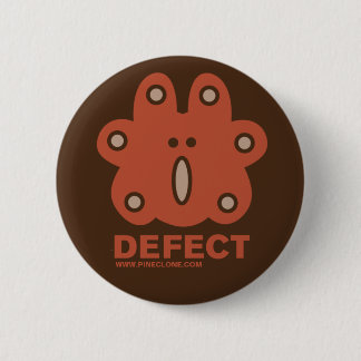 Roter Knopf des DEFEKTES Button