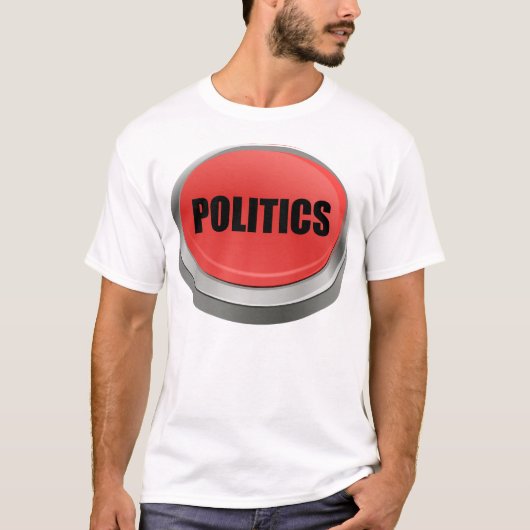 Roter Knopf - Politik T-Shirt (Vorderseite)