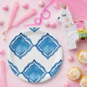 Roter Kobalt Pappteller (Party)