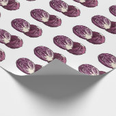 Roter Kohl Cartoon Abbildung Geschenkpapier (Ecke)