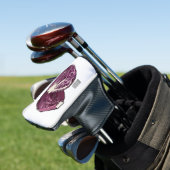Roter Kohl Cartoon Abbildung Golf Headcover (In Situ)