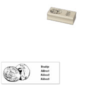 Roter Kohl Cartoon Abbildung Gummistempel (Stempel)