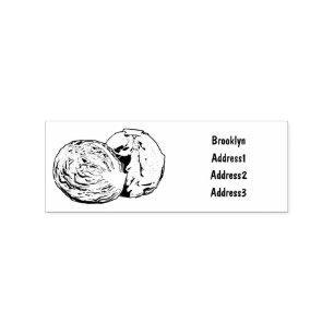 Roter Kohl Cartoon Abbildung Gummistempel